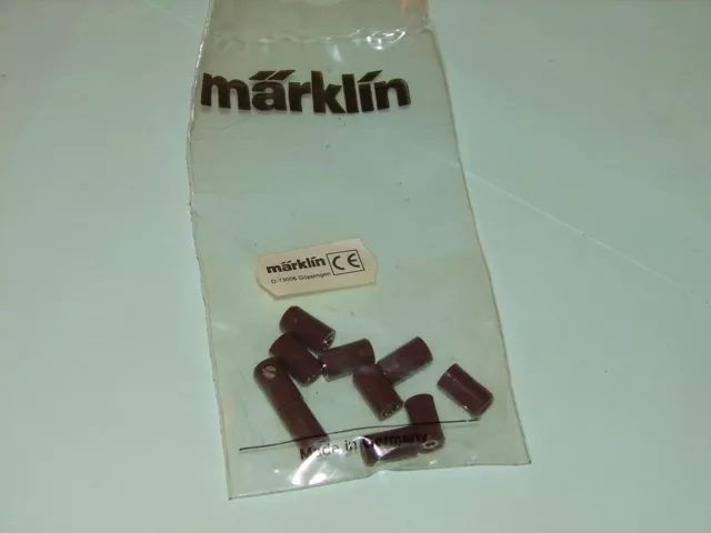 Marklin  Sachet Neuf De 10 Fiches Femelles Marron Pour Connexions Électrique