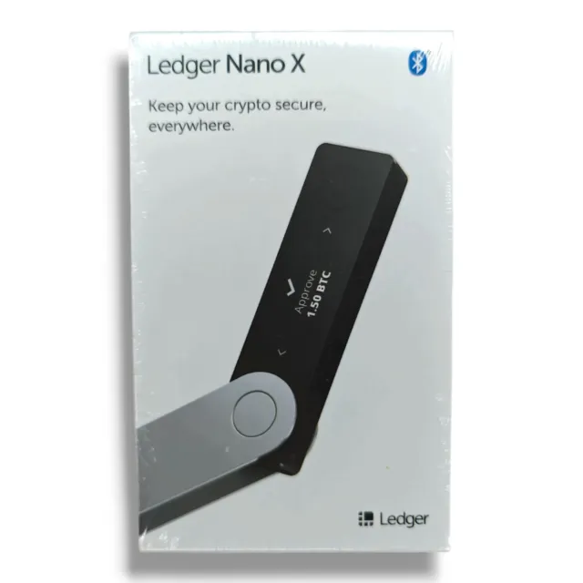 Ledger Nano X Crypto Hardware Wallet Bluetooth Onyx Black New In Box Sealed