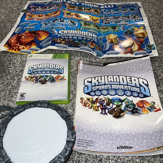 Skylanders: Spyro Xbox 360 Video Game W/ Manual, Portal, strategy guide, poster