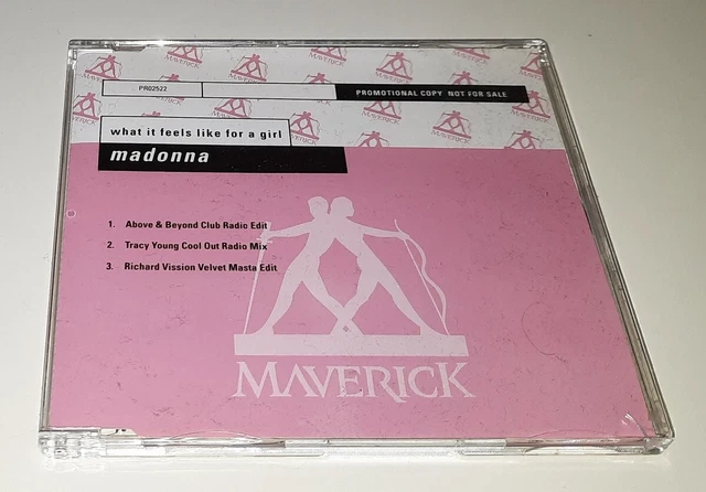 MADONNA - WHAT IT FEELS LIKE FOR A GIRL - 3 TRACK MAVERICK PROMO CD SINGLE (k)