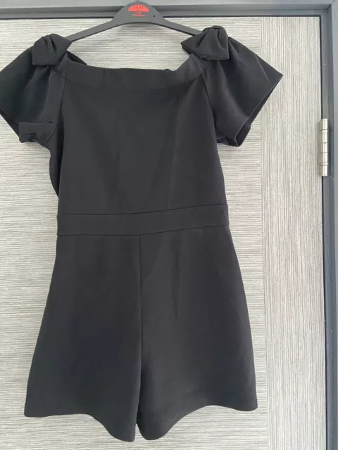 Girl’s Playsuit, River Island, Black, aged 11-12 years