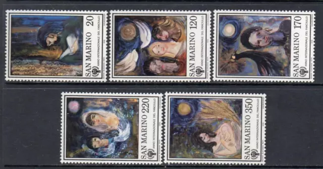 San Marino Mnh 1979 Sg1115-1119 Int Year Of The Child