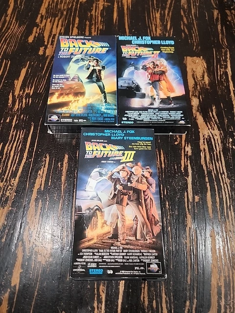 BACK TO THE FUTURE TRILOGY VHS TAPES LOT MOVIES 1, 2 AND 3 Michael J ...