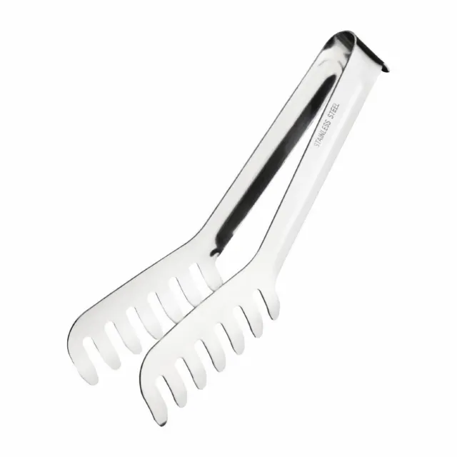Vogue 8in Spaghetti Tongs for all Types of Pasta Made of Stainless Steel