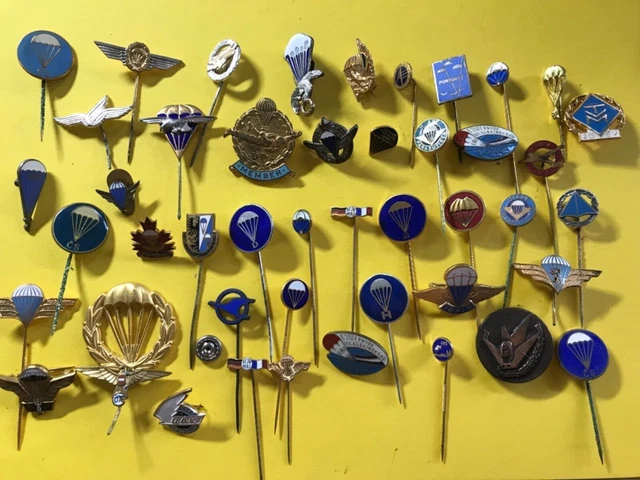 Alt Fallschirmspringer Abzeichen Pins Nadeln Abzeichen Sport International Deuts