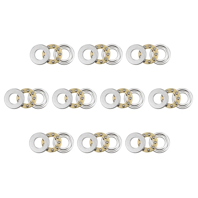 F5-10M Miniature Pressione Sfera Cuscinetti 5x10x4mm con Rondelle 10 pz