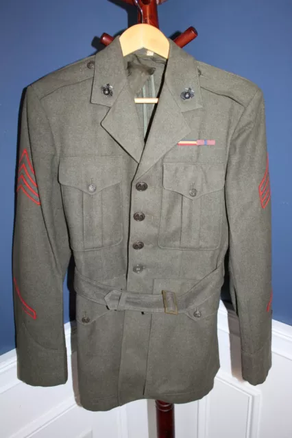 ORIGINAL KOREAN WAR Era U.S. Marine Corps Named Uniform Jacket w ...