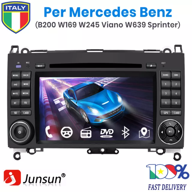 Autoradio Navigatore Satellitare 2DIN GPS Per Mercedes Benz Sprinter B200 W245