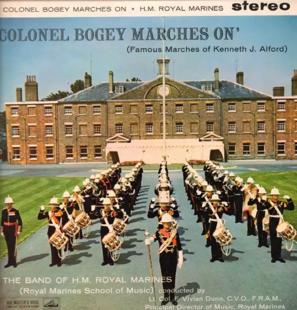 The Band of H.M Marines(Vinyl LP)Colonel Bogey Marches On-HMV-CSD 1282-Ex-/Ex