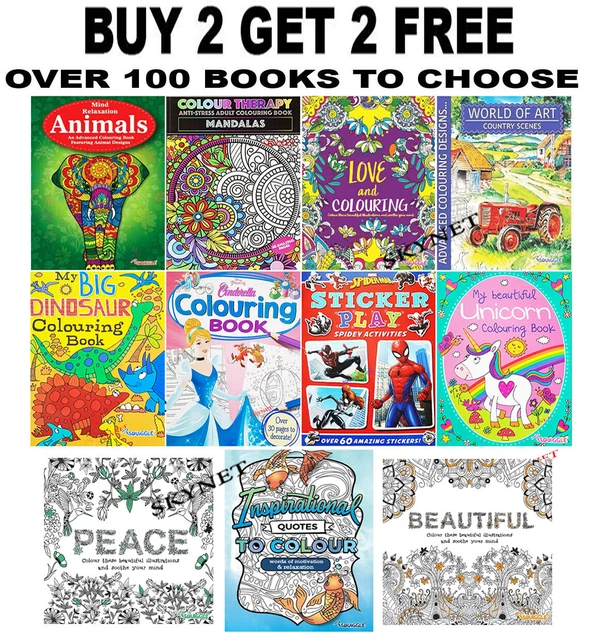 ADULT OR KIDS Colouring Book Books For Children For Adults Anti-Stress
