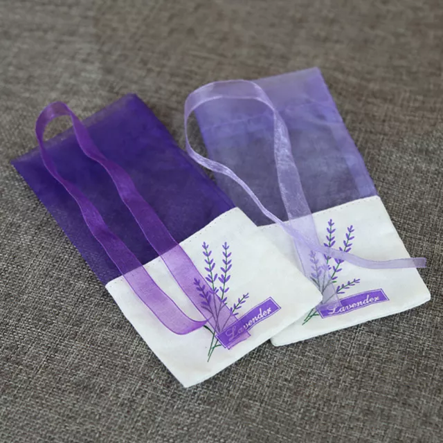 6pcs Duftsäckchen Lavendelsäckchen lila Organza Gastgeschenk Schrankduft 3