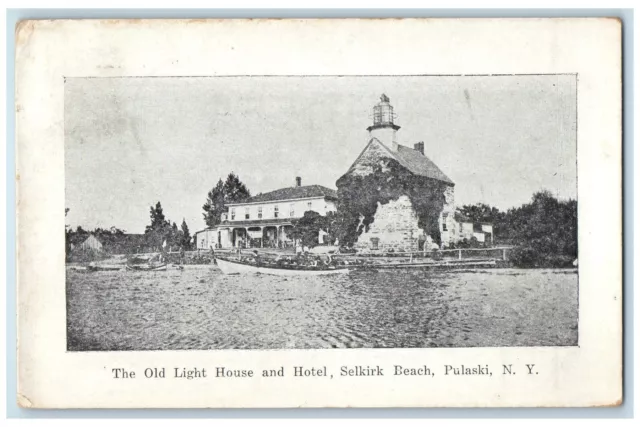 c1910's The Old Light House And Hotel Selkirk Beach Pulaski New York NY Postcard