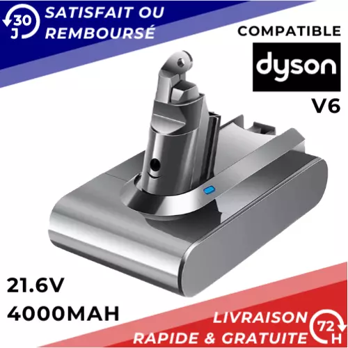 FLYLINKTECH 6000mAh Batterie pour Dyson V6 DC62 DC59 DC61 DC58 DC72 DC74  Aspirateur à Main Remplacement Batterie pour Dyson SV03 SV09 SV05 SV06  SV07
