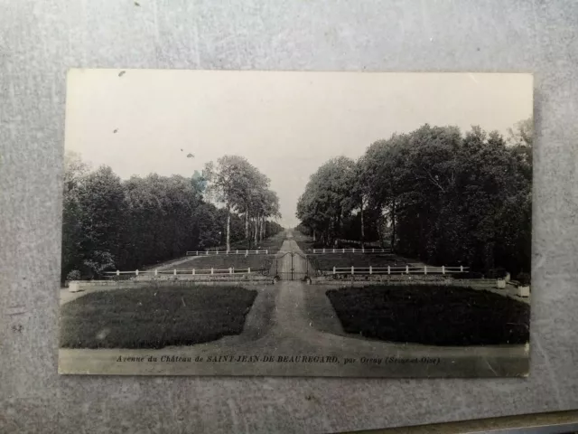 Cpa Avenue Du Château De Saint Jean De Beauregard By Orsay