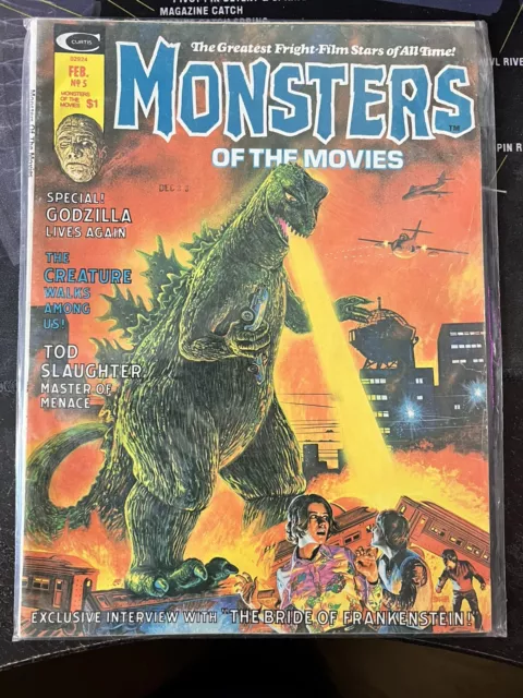 Monsters of the Movies Magazine #5 Godzilla ~ FINE VERY FINE VF ~ 1975 Stan Lee