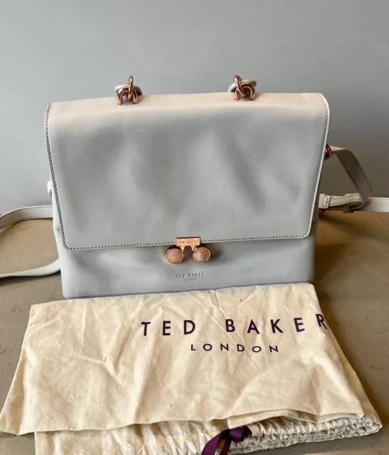 Ted Baker ALESSIA Pearl Embellished Leather Camera Bag Rose Gold