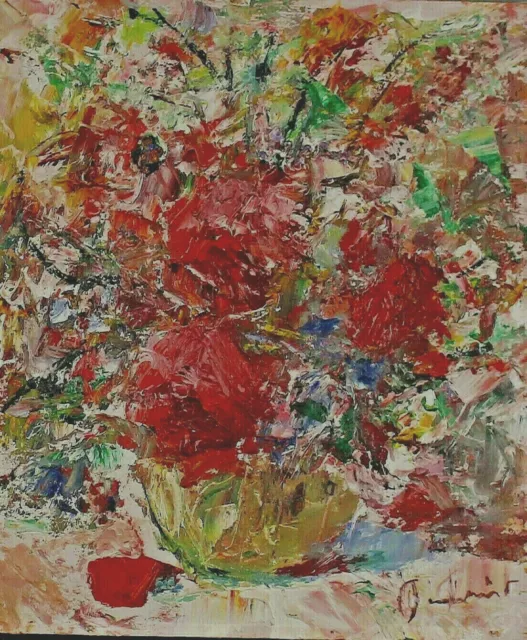 Räumungsverkauf Gemälde Blumenstillleben 2 Otmar Antonio JANECEK 1913 - 1996