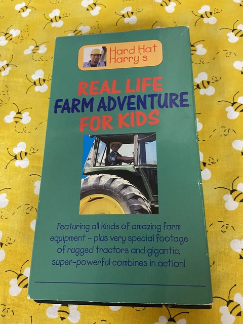HARD HAT HARRY'S Real Life Farm Adventure For Kids VHS, 1995 VTG