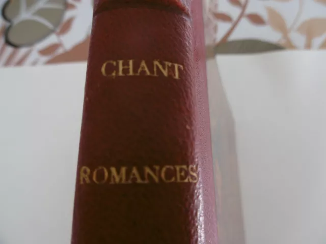 Recueil CHANT ROMANCES XIX