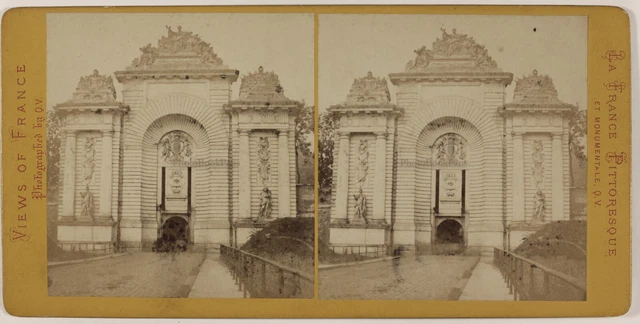 Lille La Holder de Paris France Photo Jules Valecke Stereo Vintage Albumin c1868