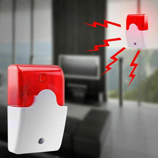 Système d'alarme efficace 12V DEL alarme sirène flash lumière avec large couv