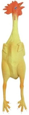 Kerbl Hundespielzeug Huhn Latex Gr.S 23cm - mit Squeaker / Quietscher