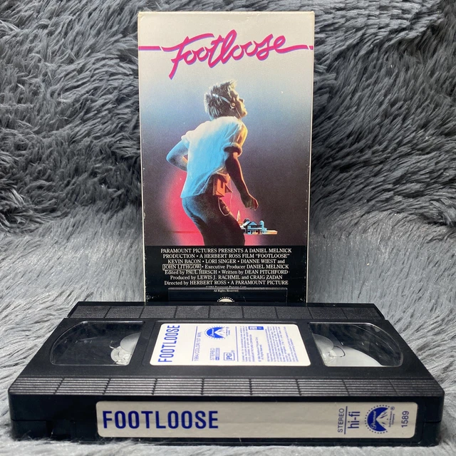 Footloose Vhs 1984 Dancing Drama Romance Kevin Bacon Lori Singer ...
