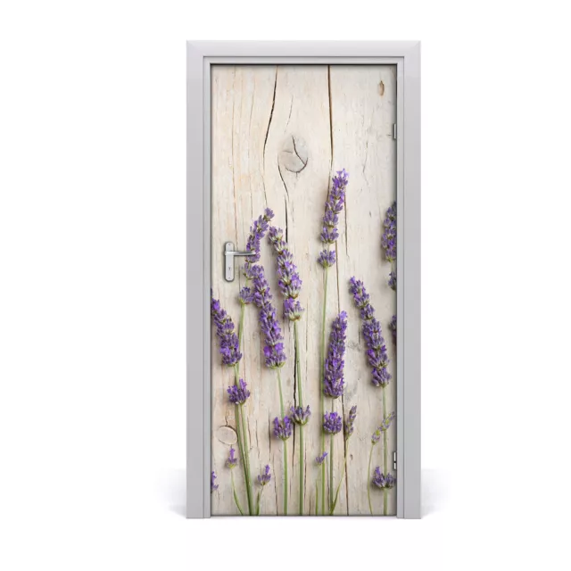 Pegatinas Para Puertas 85x205 cm Lavanda de calcomanía de pared