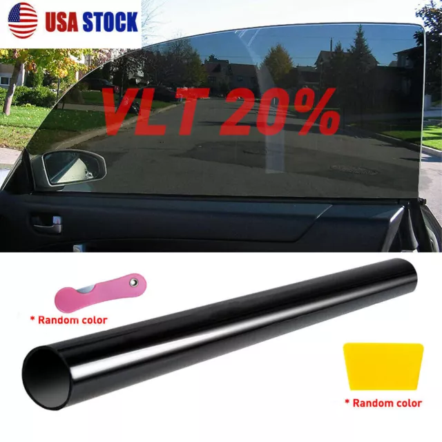 20% VLT Uncut Roll Window Tint Film 20" x 10ft Feet Car Home Office Glass 300CM