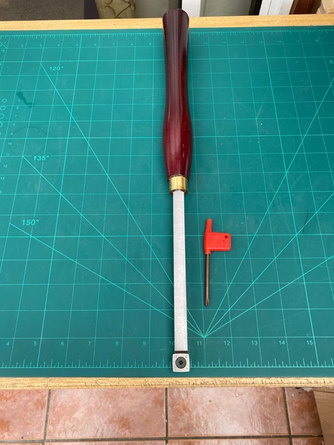 High Quality  Wood Turning Chisel With  Wooden Handle and Square Carbide Insert