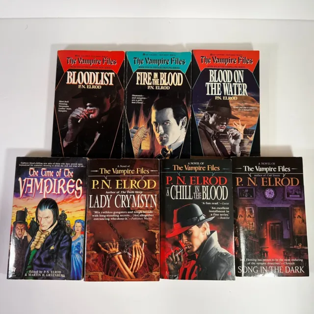 Lot of 6 The Vampire Files By P. N. Elrod PB Books Vol. 1 5 6 7 9 11 & 1 Other G