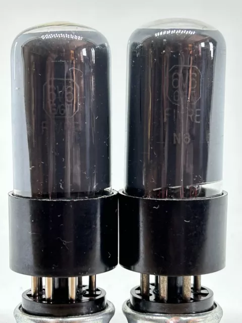 6v6 5s2d 6v6gt cv508 tube near NOS Fivre Italy matched pair power tubes 1950's