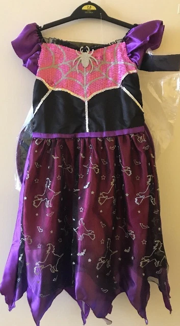 Costume de sorcière fille pour Halloween robe fantaisie tenue enfant
