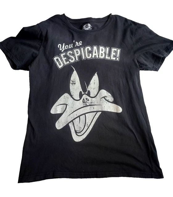 WARNER BROS LOONEY Tunes Daffy Duck You're Despicable Men's Small T