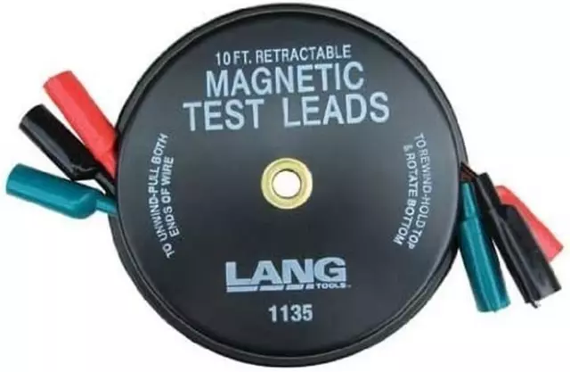 s 1135 - Magnetic Retractable Test Leads- 3 Leads X 10-Ft.