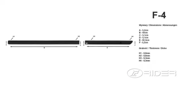 Listones decorativos, listones laterales, listones protectores para Fiat Panda II 2003-12 2