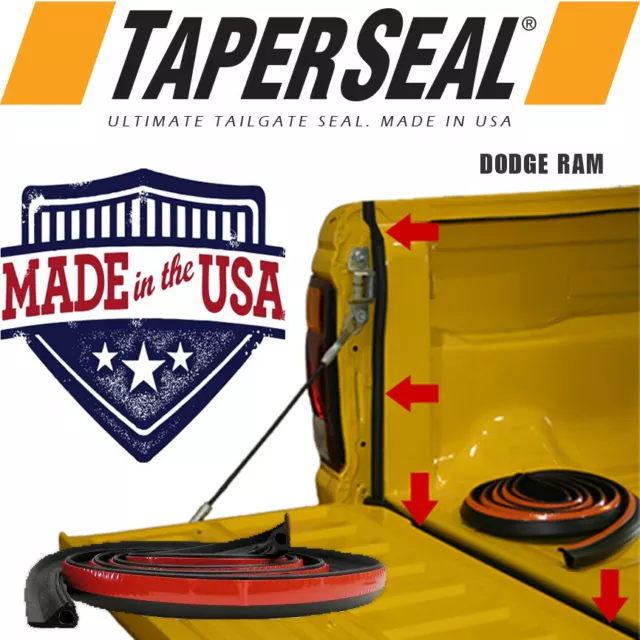 Tailgate Seal Kit For Dodge Ram Rubber Ute Dust Tail Gate Made In Usa