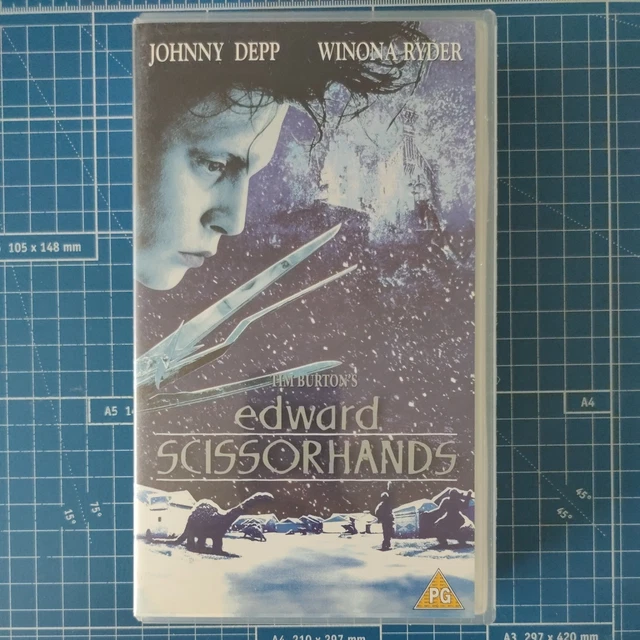 TIM BURTON'S EDWARD Scissorhands - Johnny Depp,Winona Ryder (VHS PAL