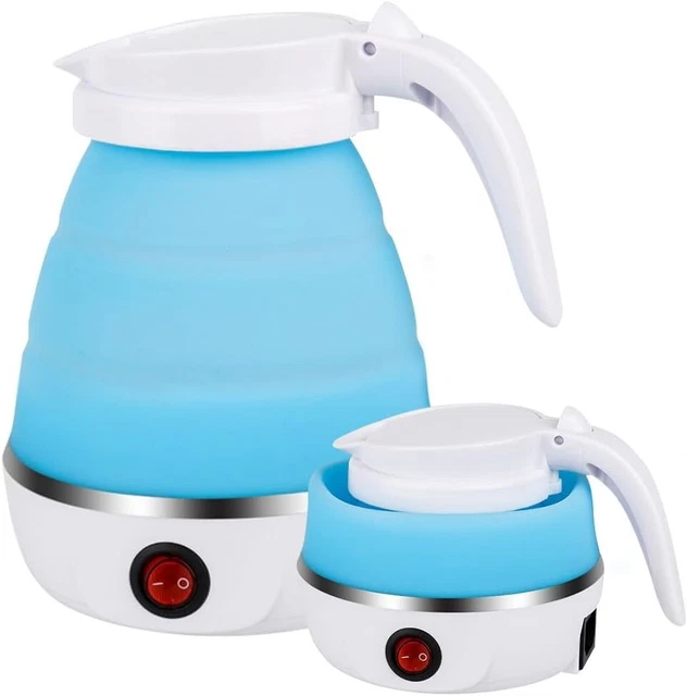 Bollitore Elettrico Pieghevole da Viaggio Piccolo, Bollitore Acqua in Silicone