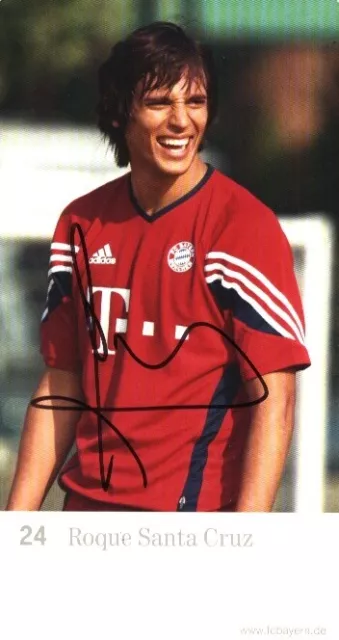 Roque Santa Cruz - Bayern - Signed Postcard - COA (61378)