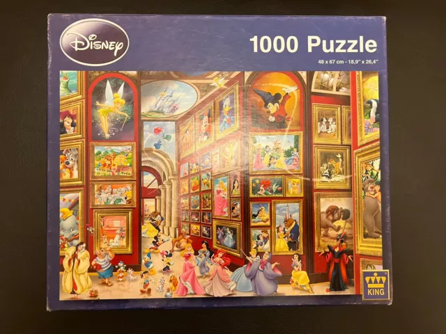 King Disney 1000-teiliges Puzzle, das eine breite Palette von Charakteren zeigt