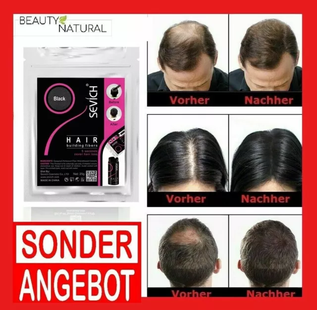 ⭐️⭐️⭐️⭐️⭐️ SEVICH Schütthaar Fiber Hair Streuhaar Haarverdichtung 50g 100g