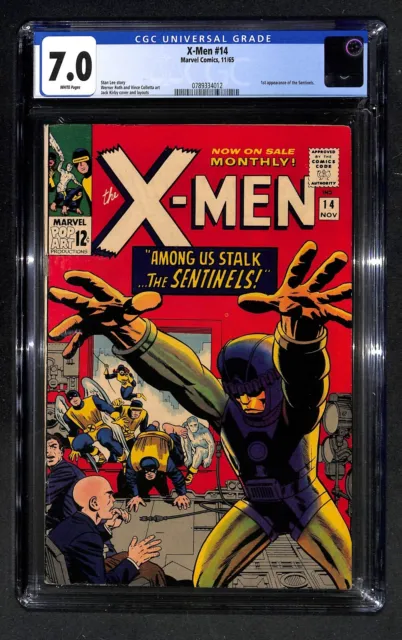 X-Men #14 - CGC 7.0 - 1st app of the Sentinels - Stan Lee - Jack Kirby (VH) 16