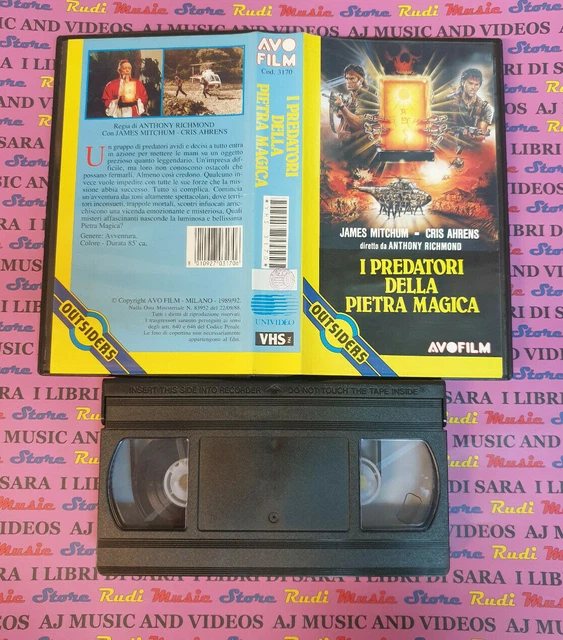 VHS FILM I PREDATORI DELLA PIETRA MAGICA James Mitchum Ahrens AVO (F39