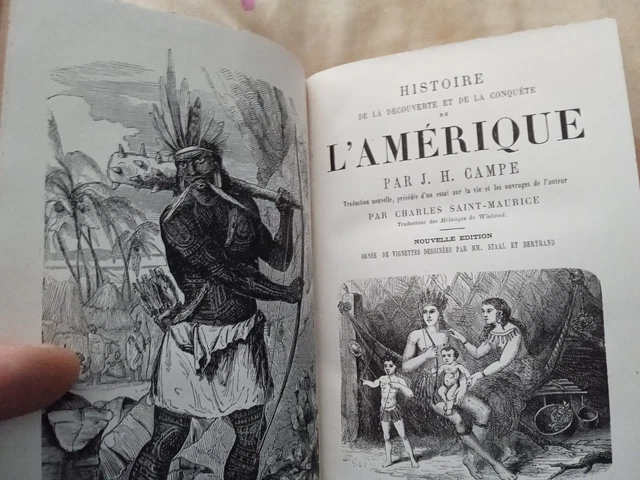 J. H. Campe Histoire De La  Decouverte Et De La Conquete De L'amerique