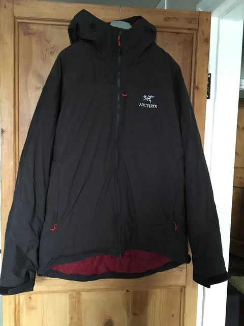 ARCTERYX MEN S XL Kappa Hoody Windstopper Insulated Jacket Dark
