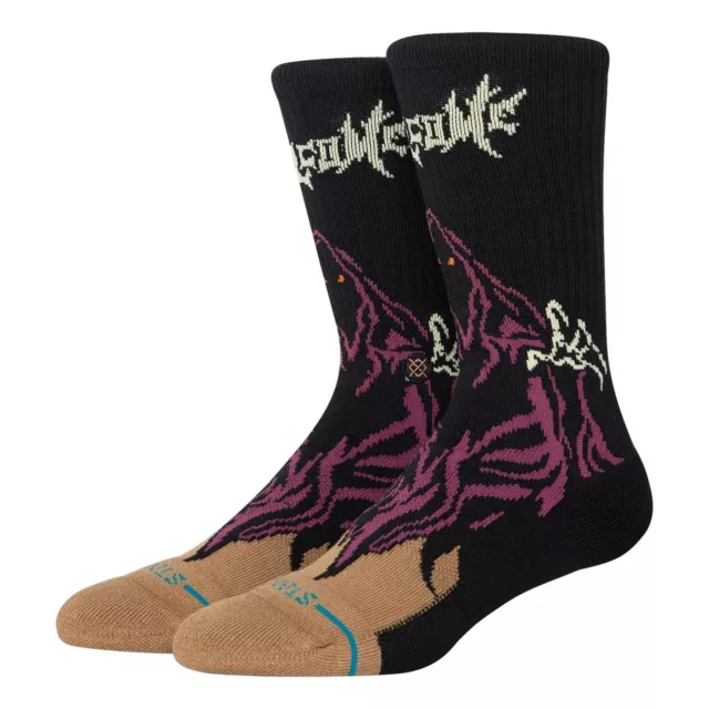 Stance Unisex Welcom Skelly Crew Socks - Black