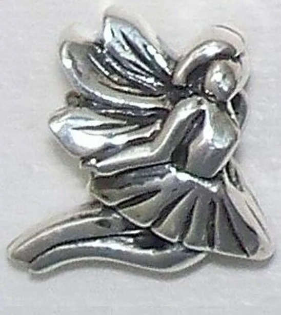 NEUF charme perle d'ange argent sterling 925, fée, histoire de perles 3,2 g, toboggan