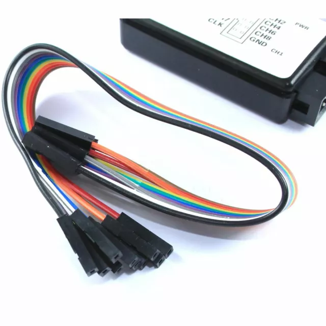 Analyseur logique 24 MHz 8 canaux entrée 20 cm analyseur USB Dupont Flux atelier 3