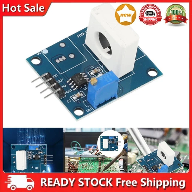 Detect Sensor Monitor Module WCS1800 HALL CURRENT Detection Sensor Module Protection Module LM393 DC ...
